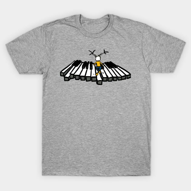 Flying piano 1 woman T-Shirt by Guastevi